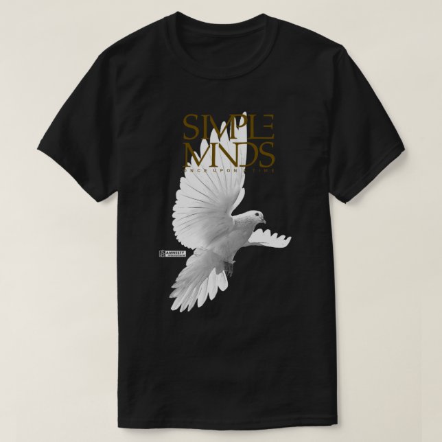 Simple Minds - Once Upon A Time Dove Premium T-Shi T-Shirt (Design Front)