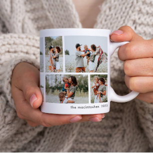 Simple Minimal 10 Photo Collage  Coffee Mug