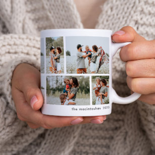 Simple Minimal 10 Photo Collage  Coffee Mug