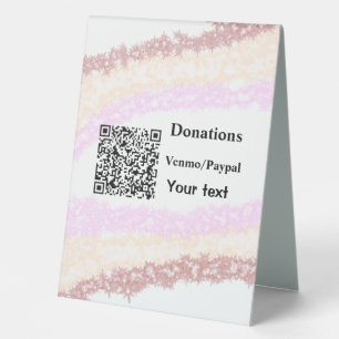 Simple minimal add barcode donations venmo paypal