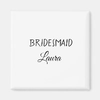 Simple minimal add name bridesmaid gift year
