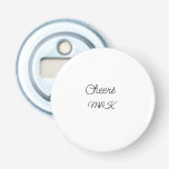 Simple minimal add name cheers couple name custom  bottle opener<br><div class="desc">design</div>