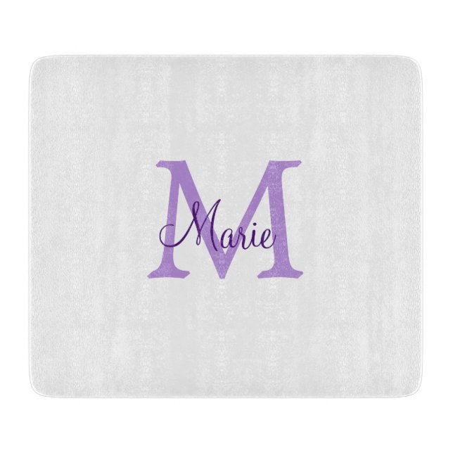 simple minimal add name monogram pink red   throw  cutting board (Front)