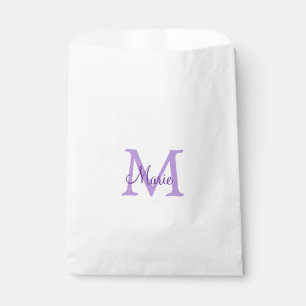 simple minimal add name monogram pink red   throw  favour bags