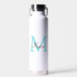 simple minimal add name monogram pink red   throw  water bottle<br><div class="desc">beautiful design</div>