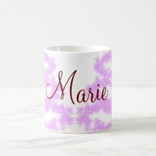 simple minimal add name sparkle glitter stars pink coffee mug