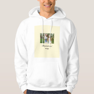 simple minimal add our photo collage name text hoodie