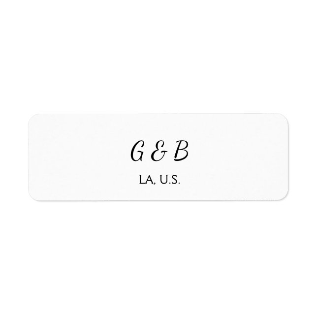 SIMPLE MINIMAL add your couple name city name text (Front)