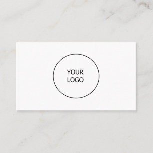 simple minimal add your logo business custom business card