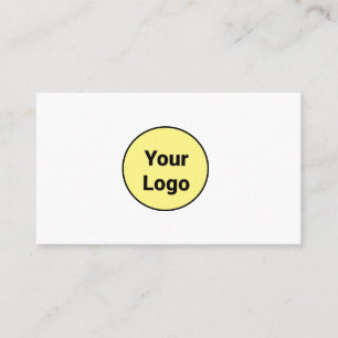 SIMPLE MINIMAL ADD YOUR LOGO CUSTOM TEXT HERE BUSI BUSINESS CARD