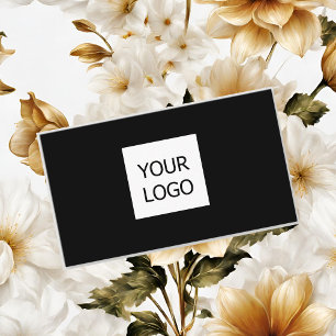 SIMPLE MINIMAL ADD YOUR LOGO CUSTOM TEXT HERE BUSI CALLING CARD