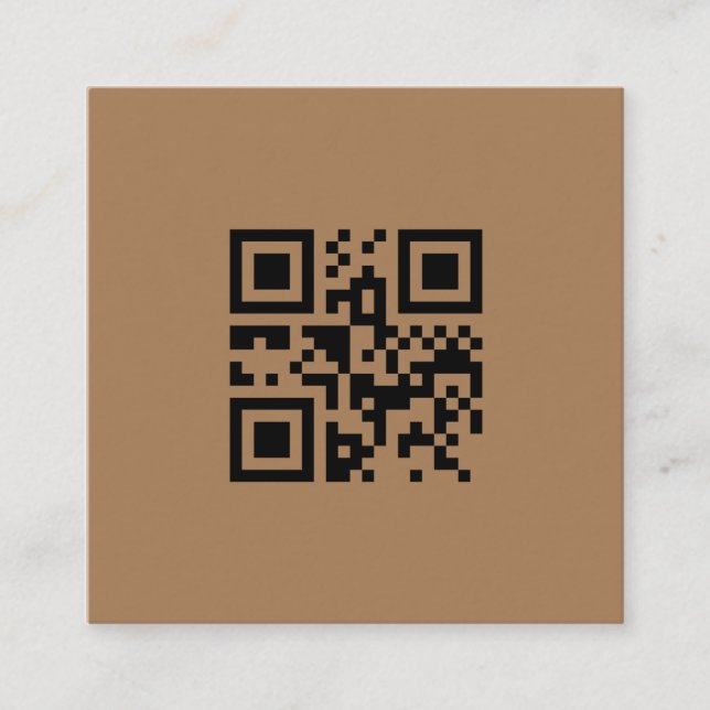 SIMPLE MINIMAL ADD YOUR LOGO CUSTOM TEXT HERE BUSI SQUARE BUSINESS CARD (Front)