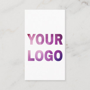 simple minimal add your logo/design here business card