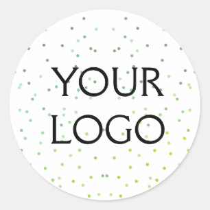 simple minimal add your logo/design here business  classic round sticker