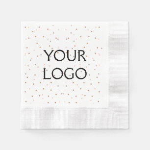 simple minimal add your logo/design here business  napkin