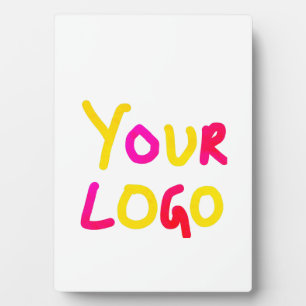simple minimal add your logo/design here business plaque