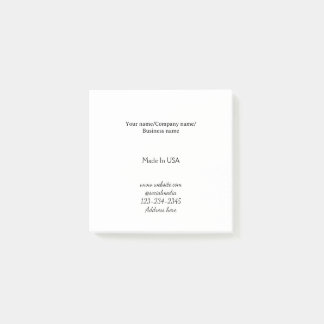 simple minimal add your logo/design here business post-it notes