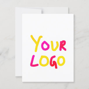 simple minimal add your logo/design here business  postcard