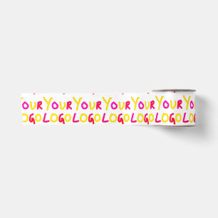 simple minimal add your logo/design here business satin ribbon