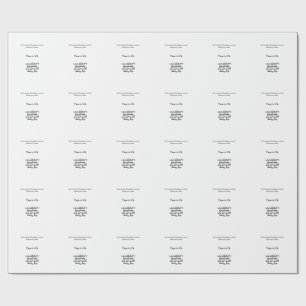 simple minimal add your logo/design here business wrapping paper