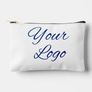 simple minimal add your logo/design here text      accessory pouch