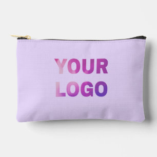 simple minimal add your logo/design here text      accessory pouch