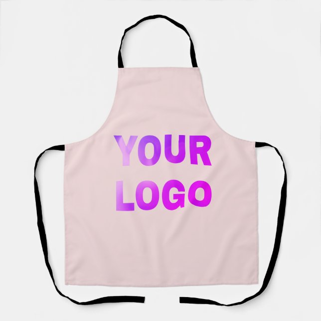 simple minimal add your logo/design here text      apron (Front)