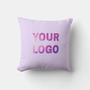 simple minimal add your logo/design here text cushion