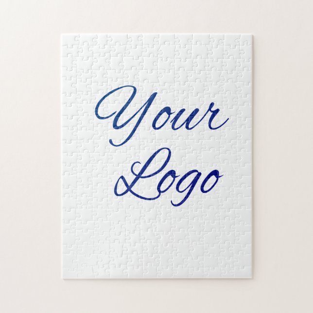 simple minimal add your logo/design here text      jigsaw puzzle (Vertical)