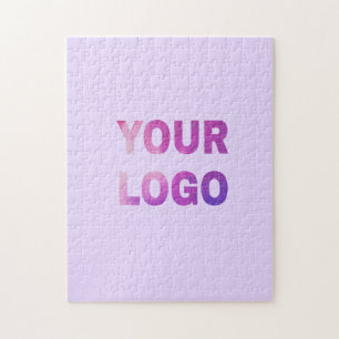 simple minimal add your logo/design here text jigsaw puzzle