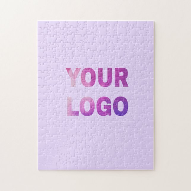 simple minimal add your logo/design here text      jigsaw puzzle (Vertical)