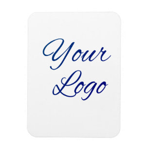 simple minimal add your logo/design here text      magnet