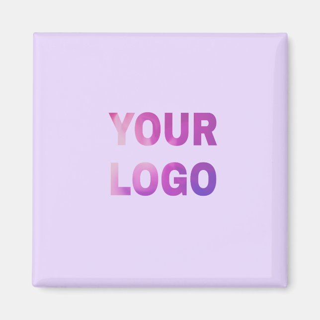 simple minimal add your logo/design here text      magnet (Front)