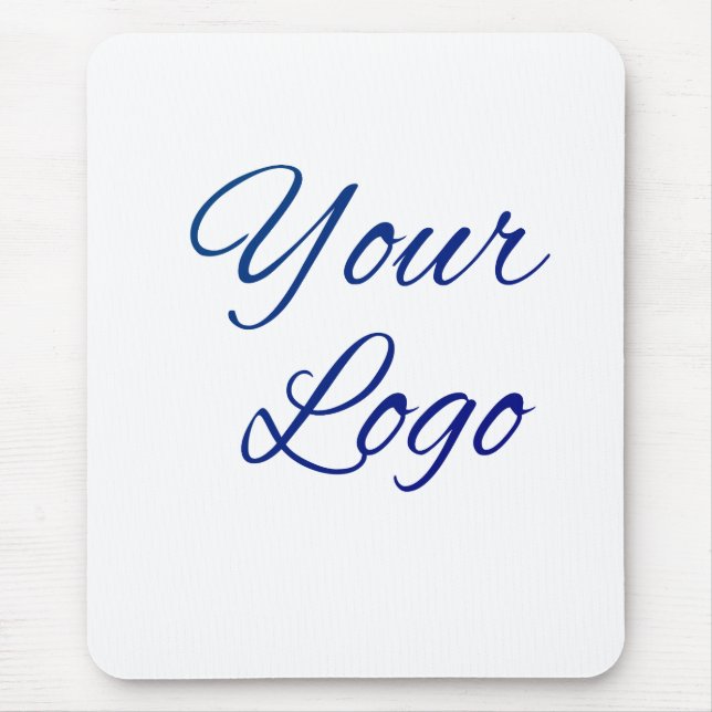simple minimal add your logo/design here text      mouse mat (Front)