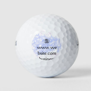 simple minimal add your logo/design here text name golf balls