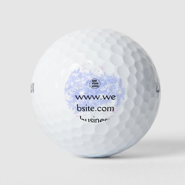 simple minimal add your logo/design here text name golf balls (Front)