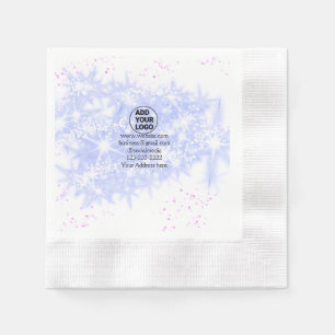 simple minimal add your logo/design here text name napkin