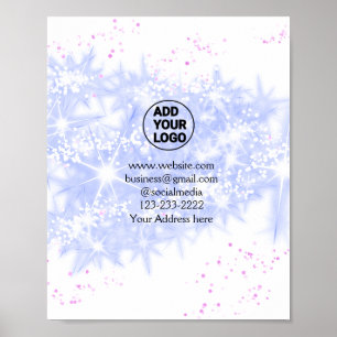 simple minimal add your logo/design here text name poster
