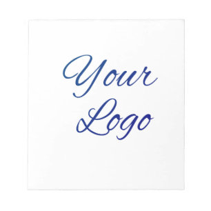 simple minimal add your logo/design here text notepad