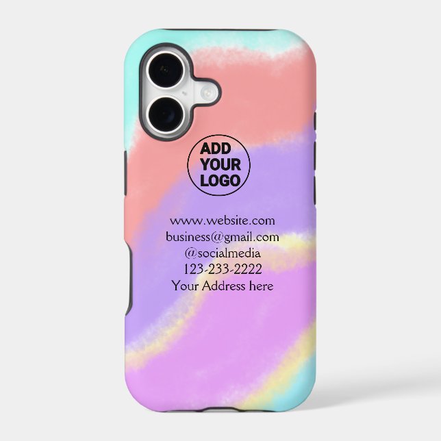 simple minimal add your logo/design here text  pos (Back)