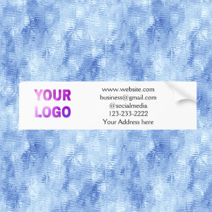 simple minimal add your logo/design here text  pos bumper sticker