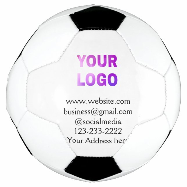 simple minimal add your logo/design here text  pos football (Front)