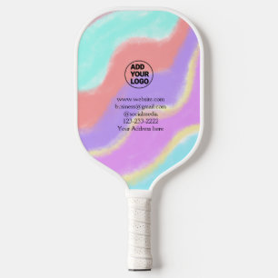 simple minimal add your logo/design here text pos pickleball paddle