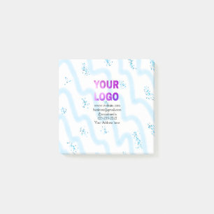simple minimal add your logo/design here text pos post-it notes