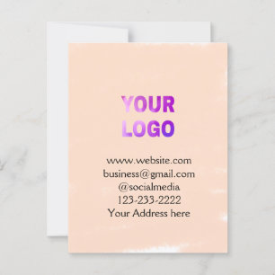 simple minimal add your logo/design here text  pos postcard