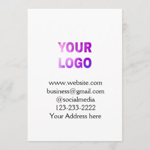 simple minimal add your logo/design here text  pos programme