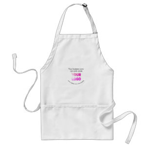 simple minimal add your logo/design here text pos standard apron