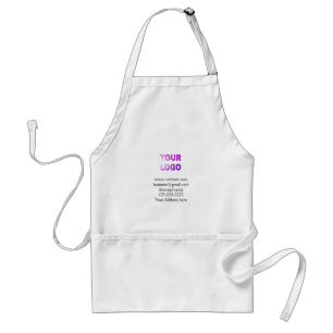 simple minimal add your logo/design here text pos standard apron