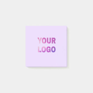 simple minimal add your logo/design here text post-it notes
