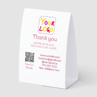 simple minimal add your logo/design here text Q R